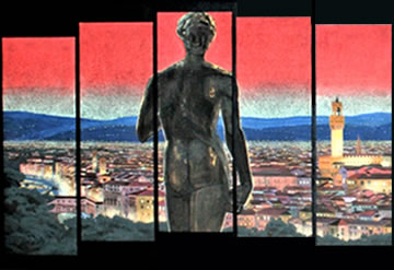 「刻を見る丘」（成川美術館蔵）